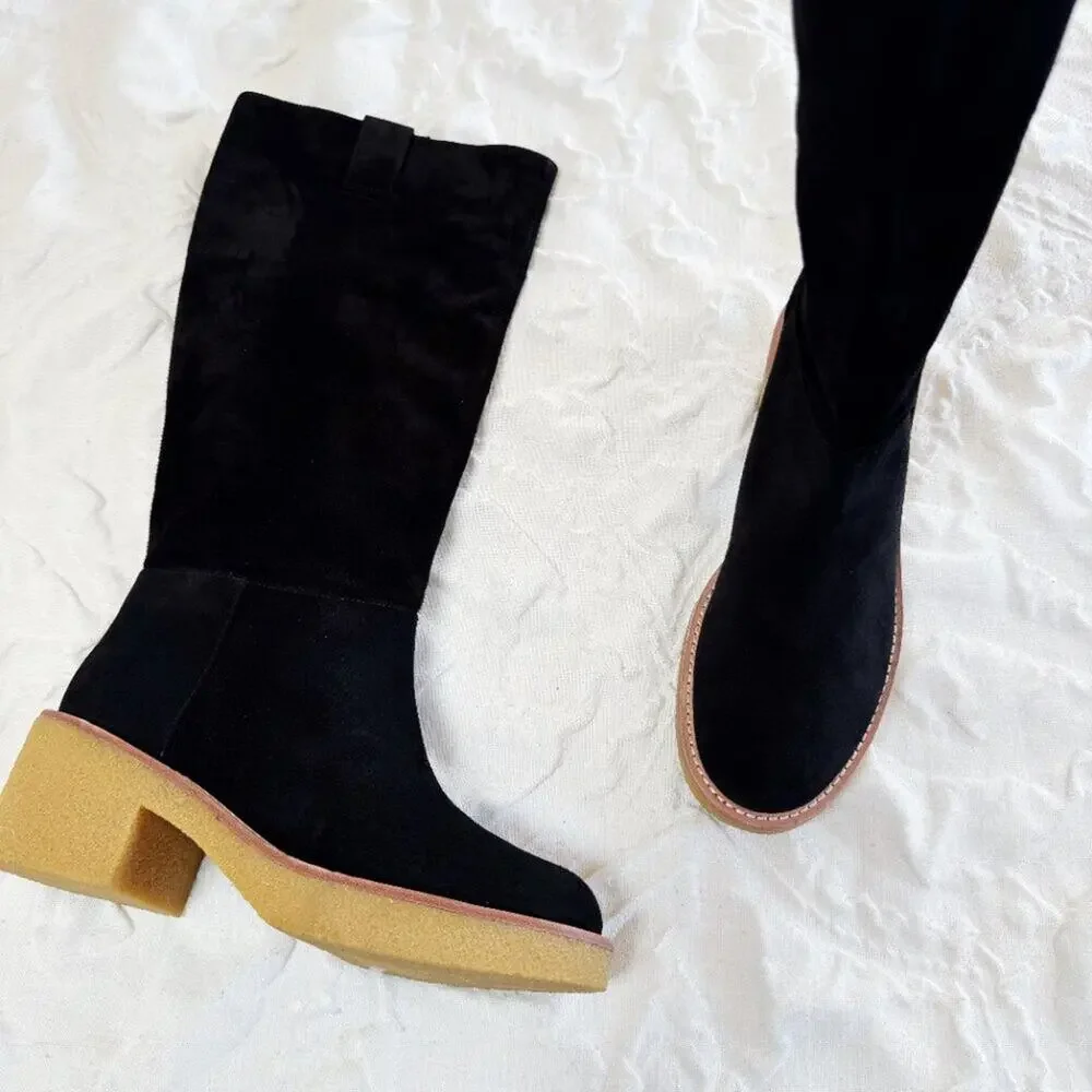 Stuart Weitzman Montana Slouch Suede Knee Boots Size 10 New